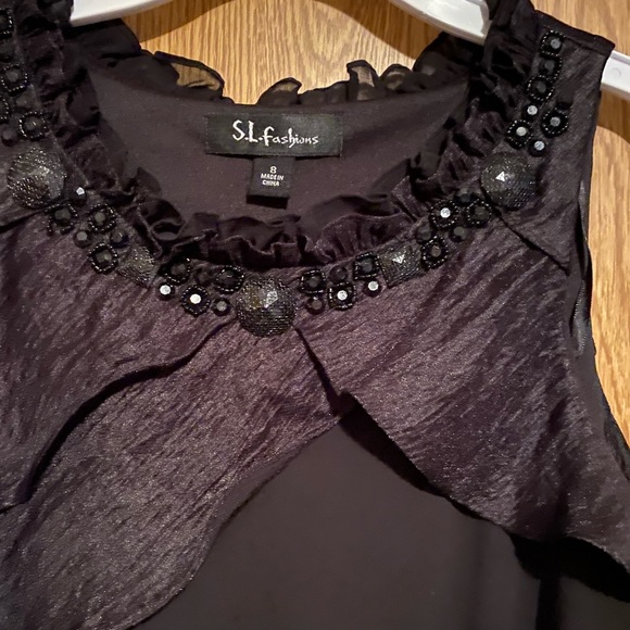 S.L. Fashions Dresses & Skirts - Black dress, size 8, brand S.L. Fashion.